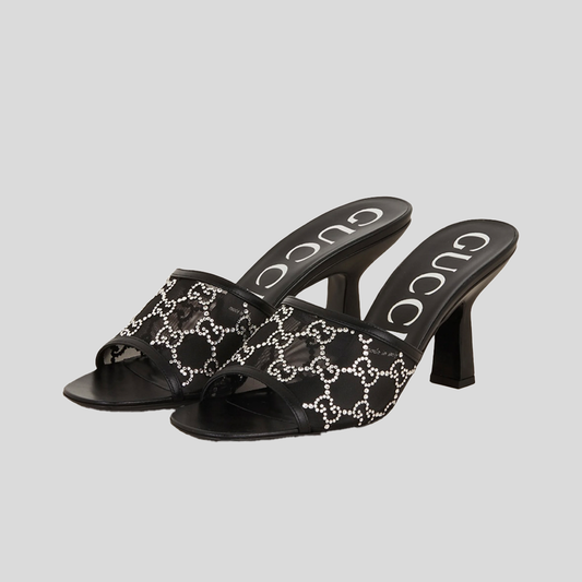 GUCCI SANDAŁY  Z KRYSZTAŁAMI