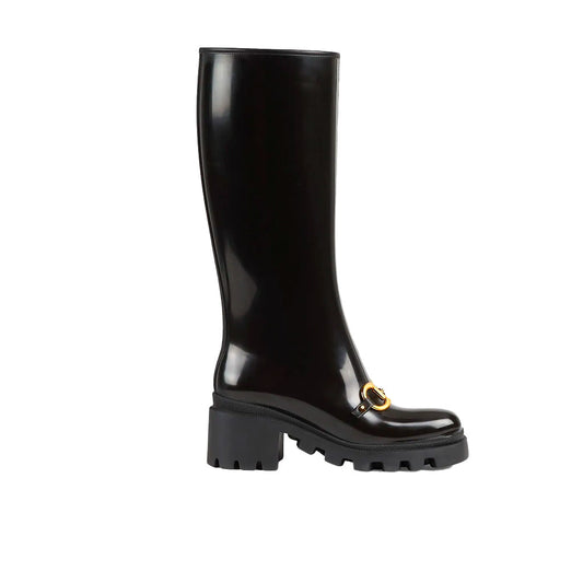 GUCCI BLACK KNEE-HIGH BOOTS 