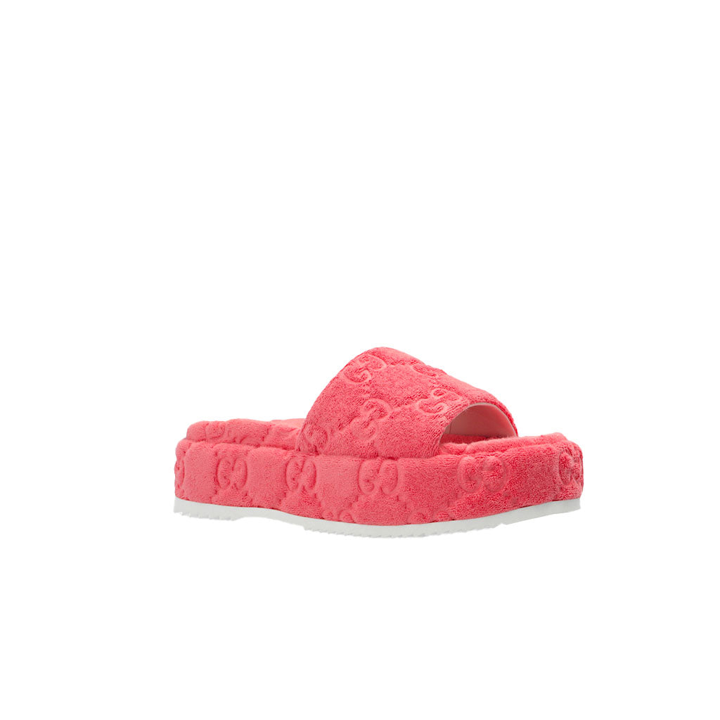 GUCCI KLAPKI PLATFORM PINK GG