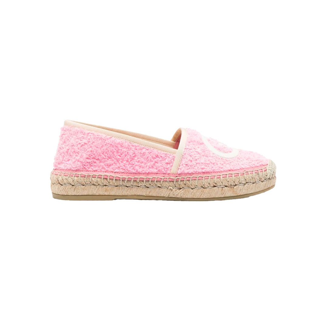 GUCCI Interlocking G Terry Espadrilles In Pink