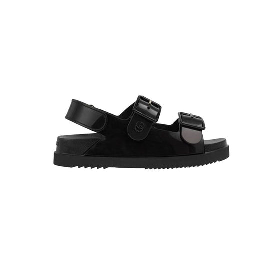 GUCCI LOW SANDALS BLACK GG