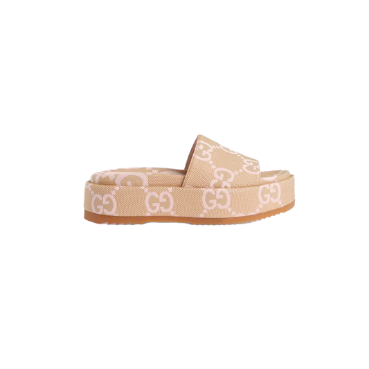 GUCCI SANDAŁY  GG PLATFORM JUMBO