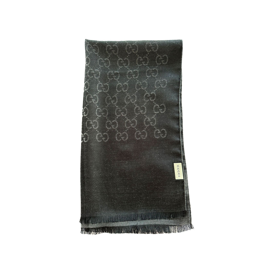 GUCCI SZAL ZE WZOREM GG BLACK