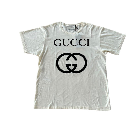 GUCCI T-SHIRT Z WYTŁOCZONYM LOGO