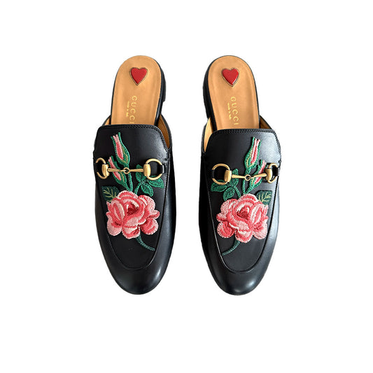 GUCCI PRINCETOWN LEATHER LOAFERS