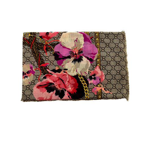 Gucci floral scarf Pink